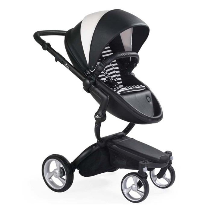 Коляска Mima Xari Black&White шасі black BB стартовий набір Black&White