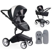 Коляска Mima Xari Black&White шасі black BB стартовий набір Black&White