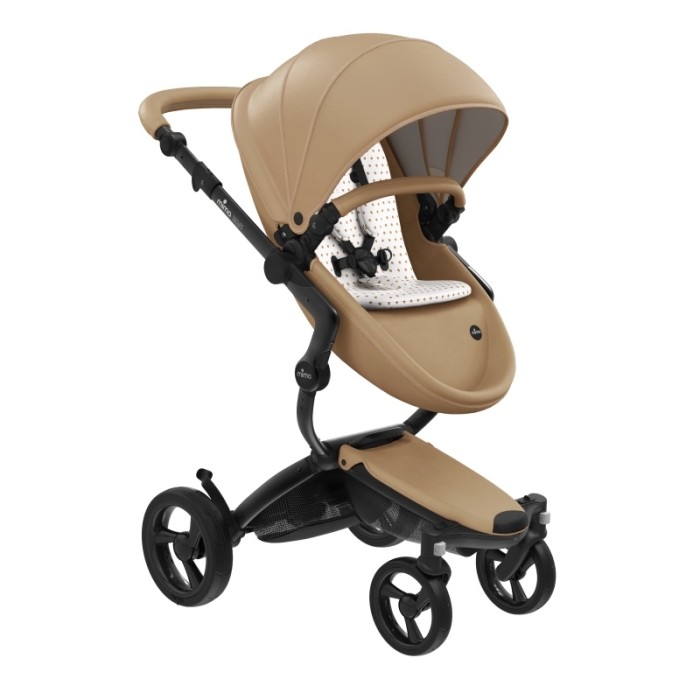 Stroller Mima Xari Latte chassis Black BB starter pack Sandy Beige