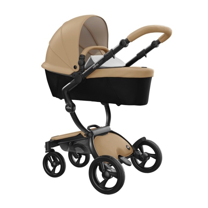 Stroller Mima Xari Latte chassis Black BB starter pack Stone White