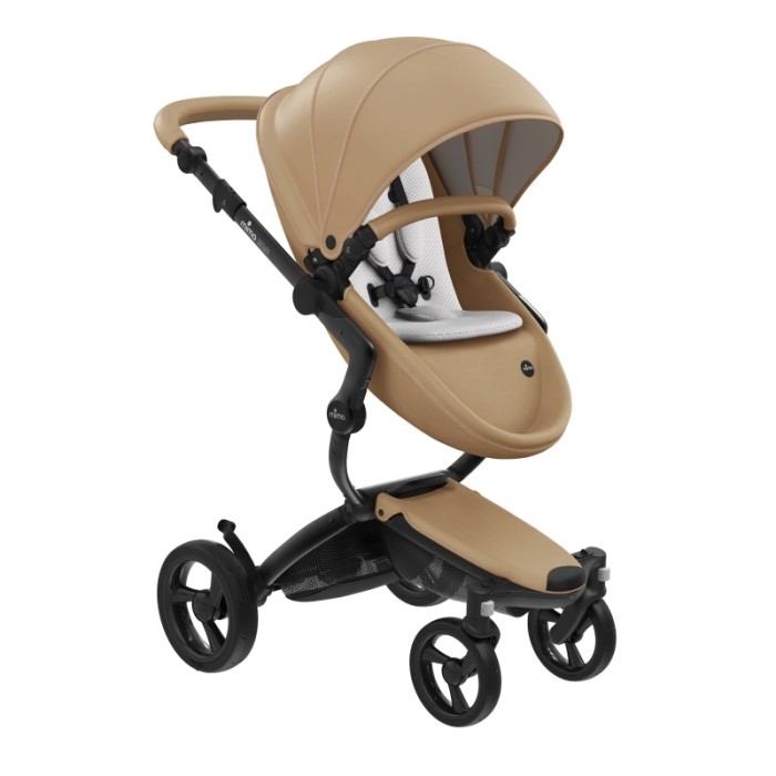 Stroller Mima Xari Latte chassis Black BB starter pack Stone White