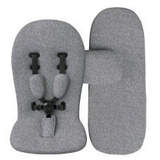 S113LG - Starter set (seat cover, seat belts, shoulder pads, mattress) - London Grey