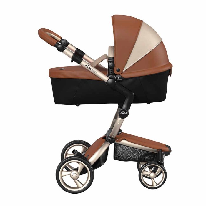 Коляска Mima Xari Camel шасі Rose Gold