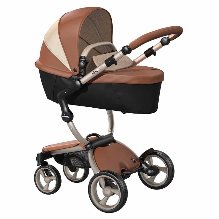 Коляска Mima Xari Camel шасі Rose Gold