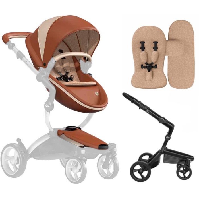Коляска Mima Xari Camel шасі Black BB