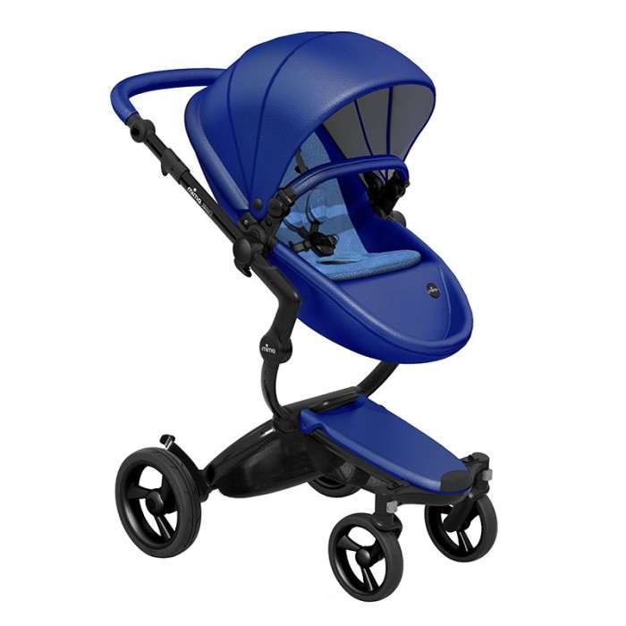 Коляска Mima Xari Royal Blue шасі Black BB стартовий набір Denim Blue
