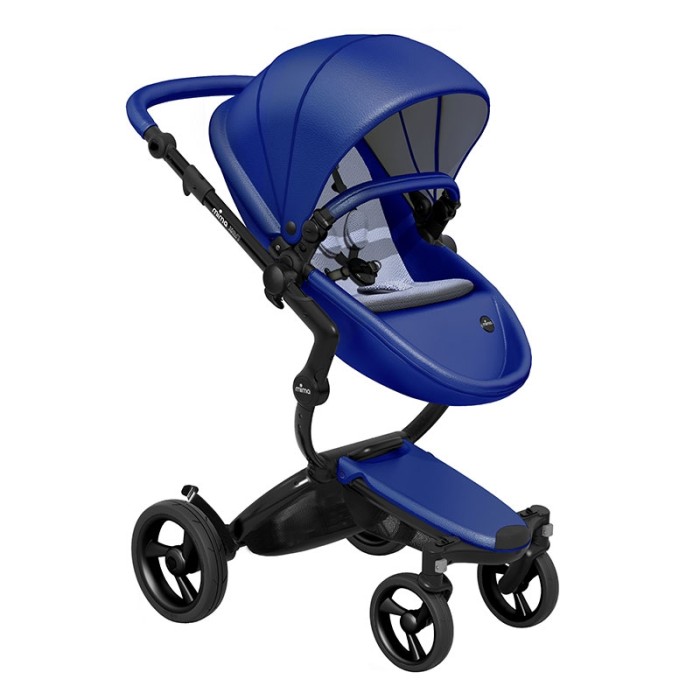 Коляска Mima Xari Royal Blue шасі Black BB стартовий набір Pixel Blue
