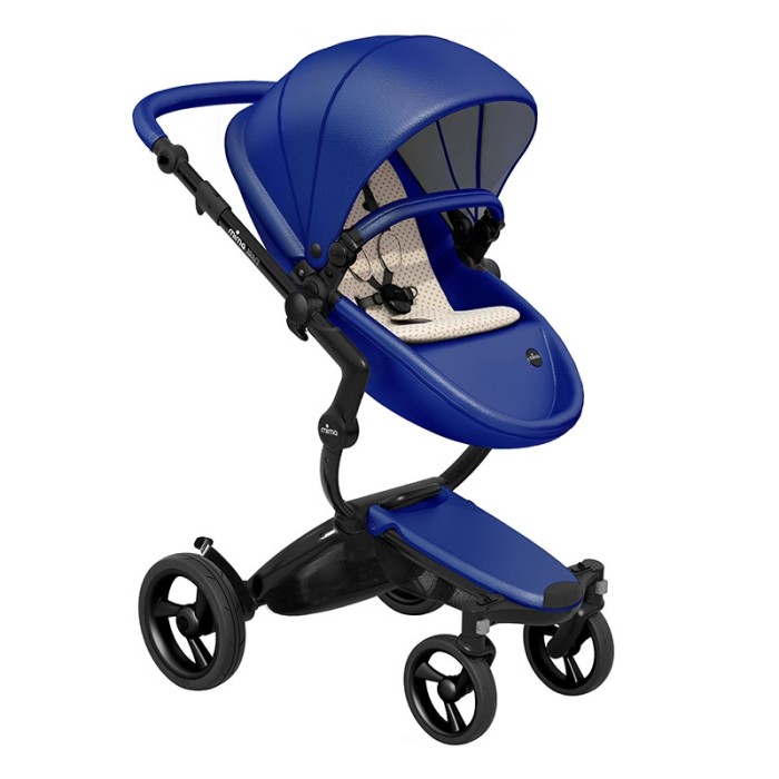 Коляска Mima Xari Royal Blue шасі Black BB стартовий набір Sandy Beige