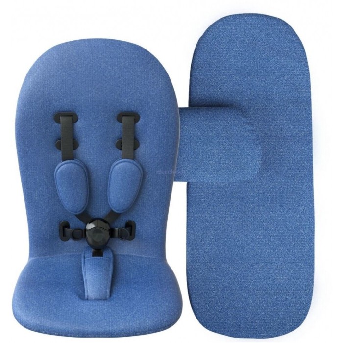 Коляска Mima Xari Royal Blue шасі Black BB стартовий набір Denim Blue