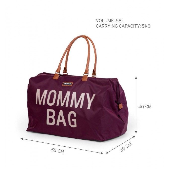Childhome Mommy bag aubergine