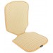  Protective mat for car seat, cream with beige edging