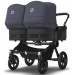 Bugaboo Donkey 5 Twin stroller 2 in 1 black/black/stormy blue