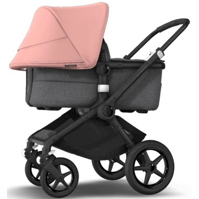 Bugaboo Fox 3 black/grey melange/morning pink stroller 2 in 1