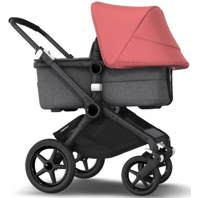 Bugaboo Fox 3 black/grey melange/sunrise red коляска 2 в 1