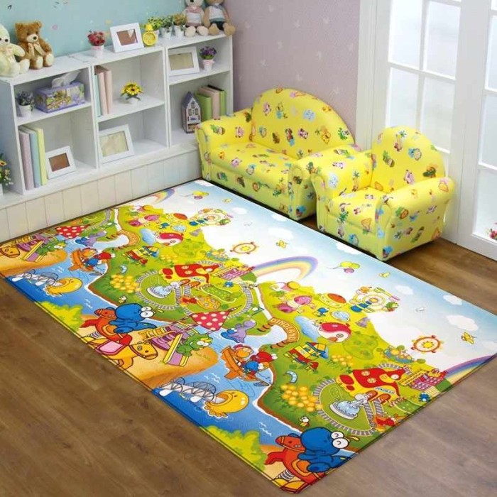 Розвиваючий килимок Dwinguler Dino Land 2300х1400х15 мм для дітей та немовлят