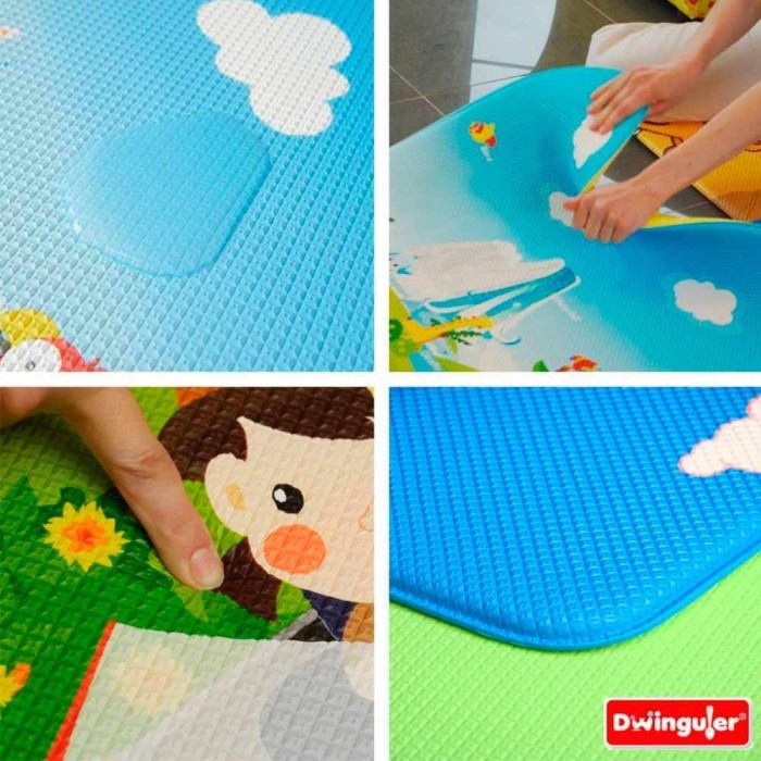 Розвиваючий килимок Dwinguler Dino Land 2300х1400х15 мм для дітей та немовлят