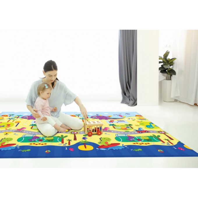 Розвиваючий килимок Babycare Dino Sports 2100х1400х13 мм
