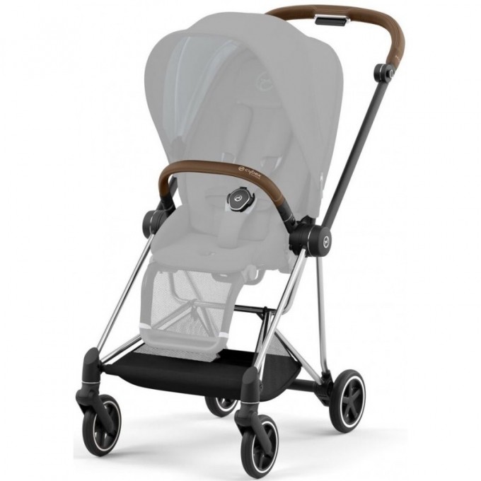 Stroller Cybex Mios 4.0 Deep Black chassis Chrome Brown