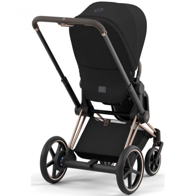 Stroller Cybex ePriam 2 in 1 Deep Black chassis Rosegold