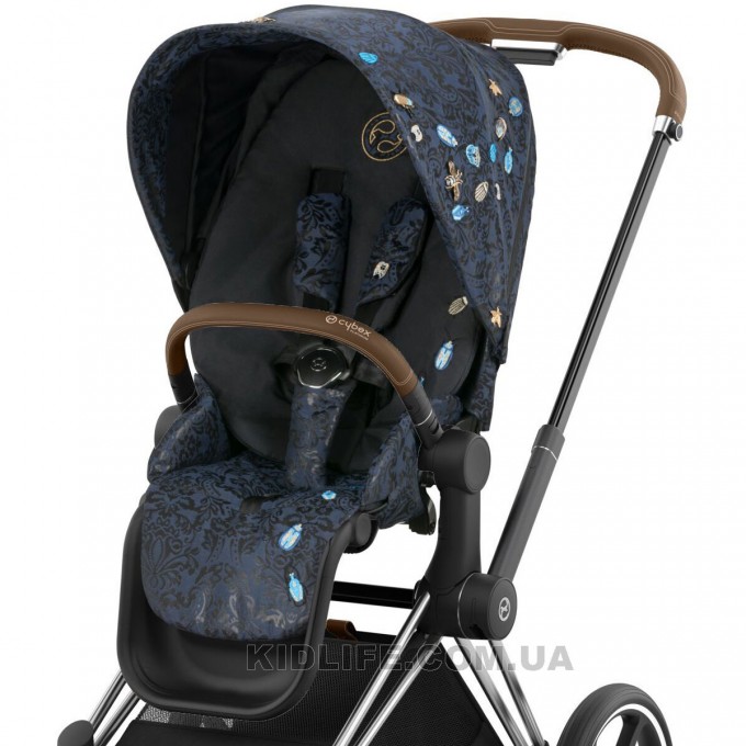 Stroller Cybex Priam 2 in 1 Jewels of Nature chassis Chrome Brown