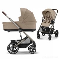 Коляска Cybex Balios S Lux Taupe 2 в 1 Almond Beige