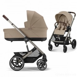 Коляска Cybex Balios S Lux Taupe 2 в 1 Almond Beige