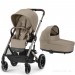 Stroller Cybex Balios S Taupe 2 в 1 Almond Beige