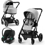 Stroller Cybex Balios S Lux Aton B2 i-Size 3 в 1 Lava Grey