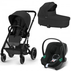 Коляска Cybex Balios S Lux Aton B2 i-Size 3 в 1 Moon Black