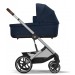 Stroller Cybex Balios S Lux Silver 2 in 1 Ocean Blue