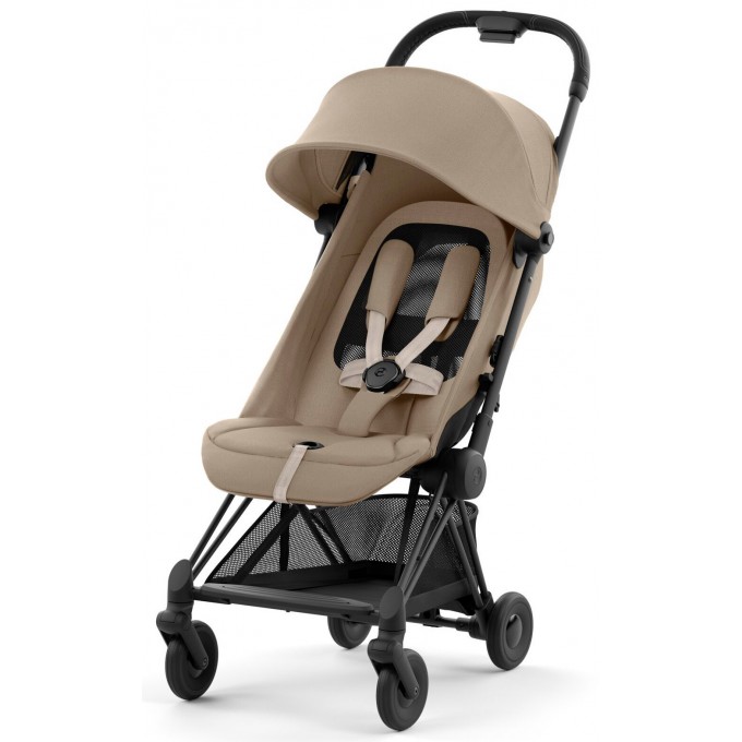 Cybex Coya Cozy Beige шасси matt black прогулочная коляска