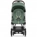 Cybex Coya Leaf Green frame chrome brown stroller