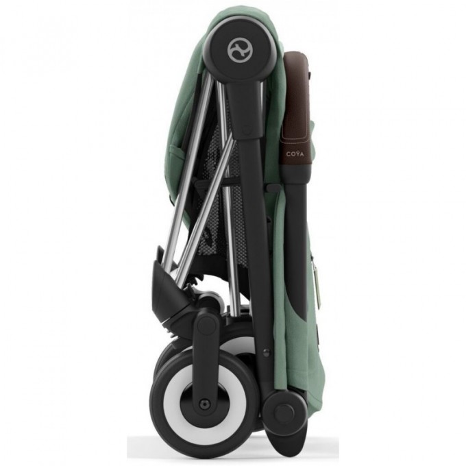 Cybex Coya Leaf Green шасі chrome brown прогулянкова коляска