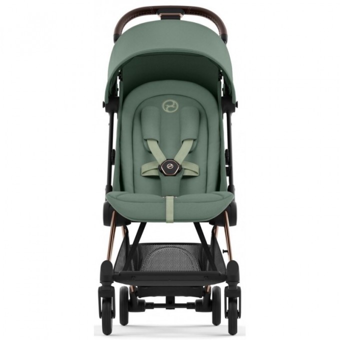 Cybex Coya Leaf Green frame rosegold stroller