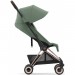 Cybex Coya Leaf Green frame rosegold stroller