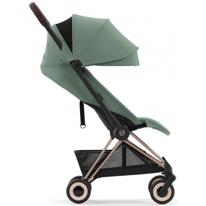 Cybex Coya Leaf Green шасі rosegold прогулянкова коляска