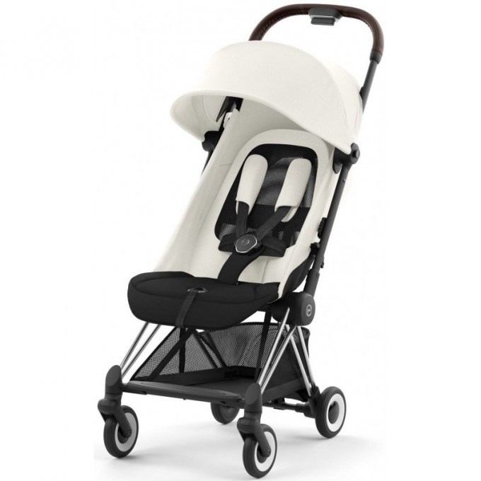 Cybex Coya Off White шасси chrome brown прогулочная коляска