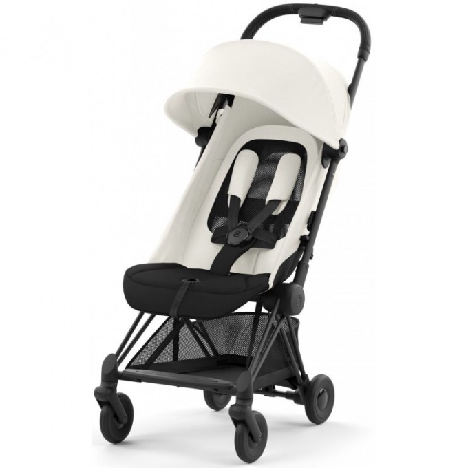 Cybex Coya Off White шасси matt black прогулочная коляска