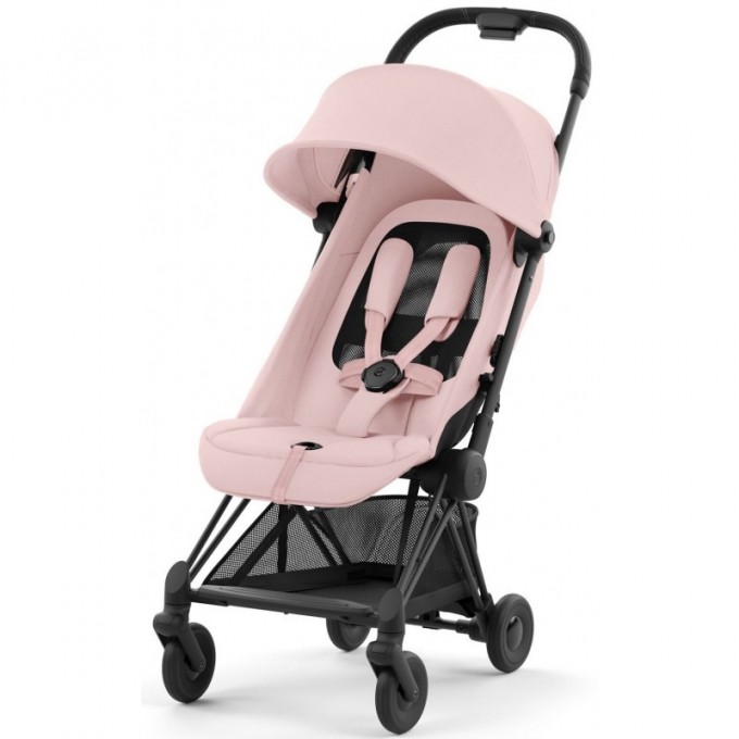 Cybex Coya Peach Pink шасі matt black прогулянкова коляска