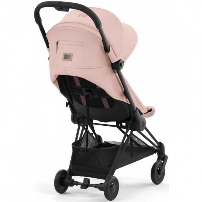 Cybex Coya Peach Pink frame matt black stroller