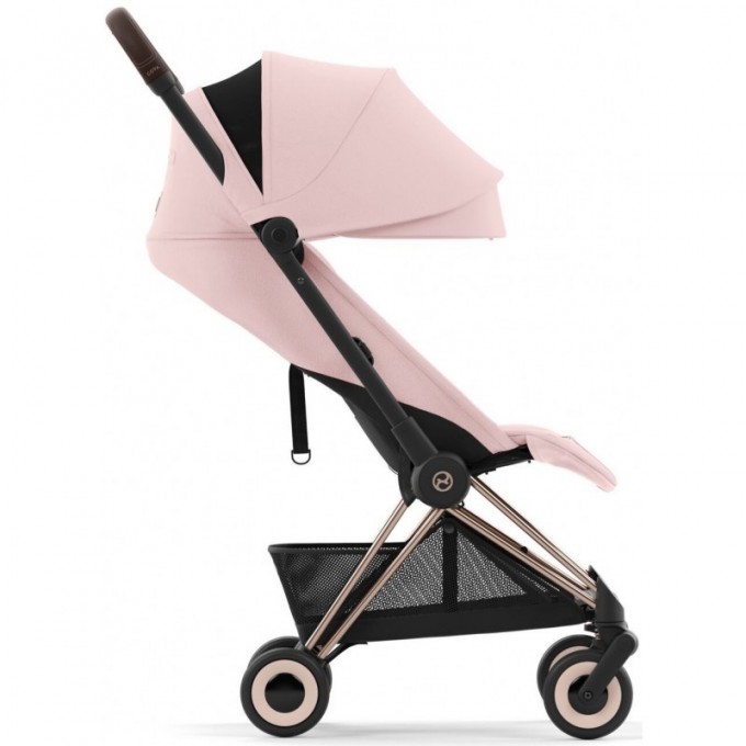 Cybex Coya Peach Pink frame rosegold stroller