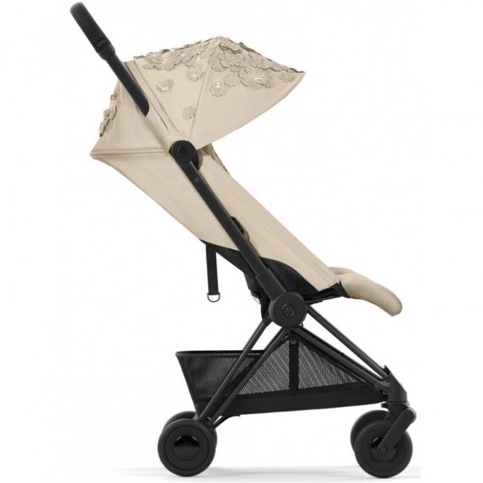 Cybex Coya Simply Flowers Beige frame matt black stroller