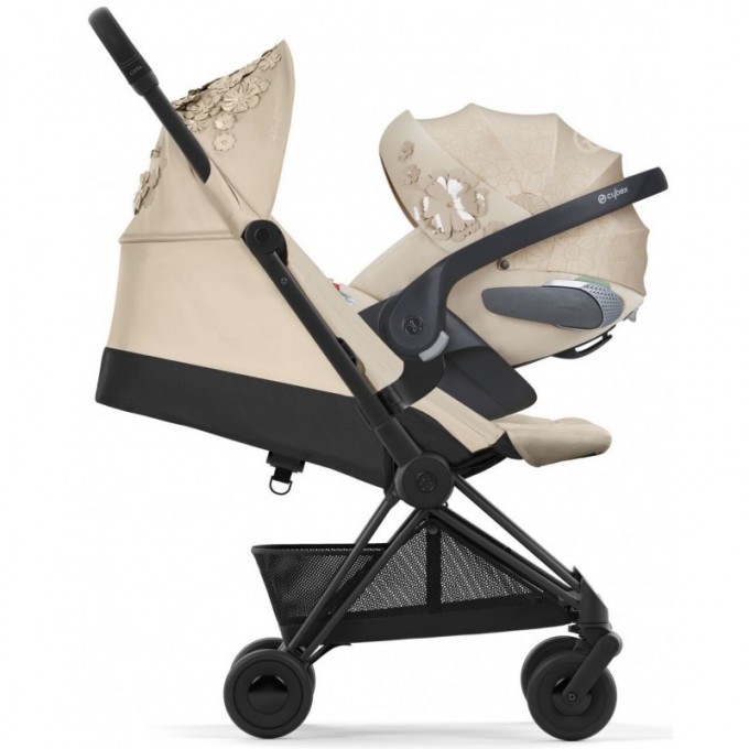 Cybex Coya Simply Flowers Beige шасси matt black прогулочная коляска