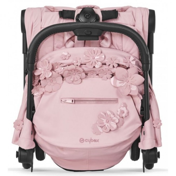 Cybex Coya Simply Flowers Pink шасі matt black прогулянкова коляска