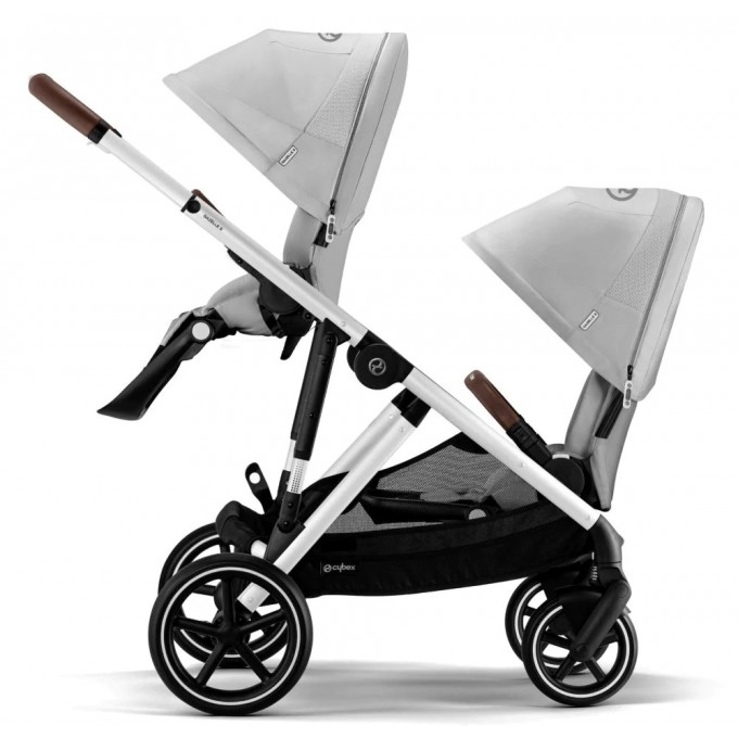 Stroller for twins Cybex Gazelle S 2 in 1 Lava Grey