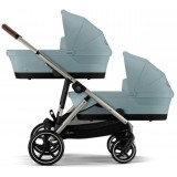 Коляска для двойни Cybex Gazelle S 2 в 1 Sky Blue