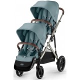 Stroller for twins Cybex Gazelle S Sky Blue