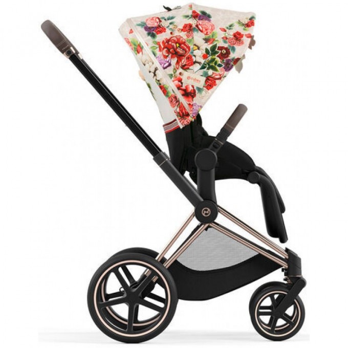 Коляска Cybex Priam 4.0 2 в 1 Blossom Light шасі Rosegold