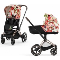 Stroller Cybex Priam 4.0 2 in 1 Blossom Light chassis Rosegold