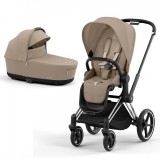 Cybex Priam 4.0 коляска 2 в 1 Cozy Beige шасси Chrome Black